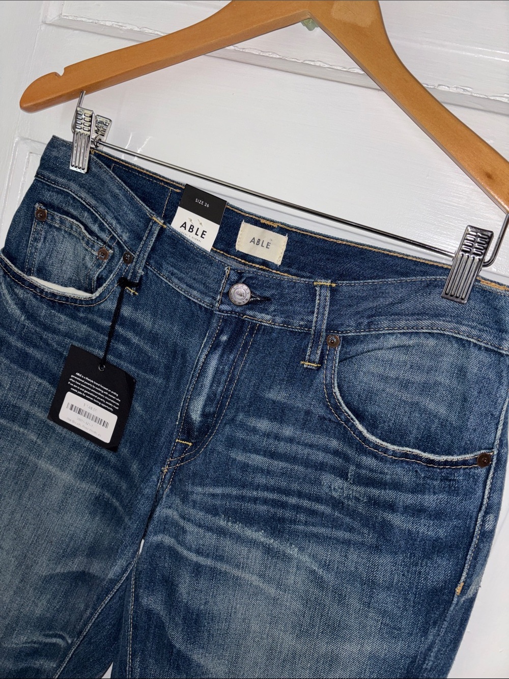 ABLE THE SLOUCH MID RISE JEANS - Picture 2 of 8